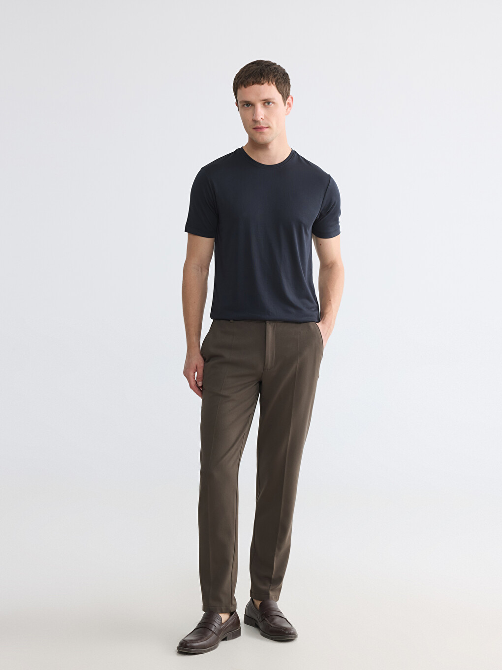 Regular Fit Modal Men's T-shirt-2