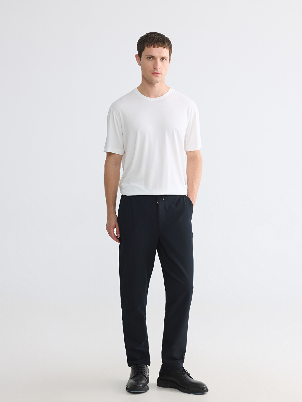 Regular Fit Modal Men's T-shirt-2