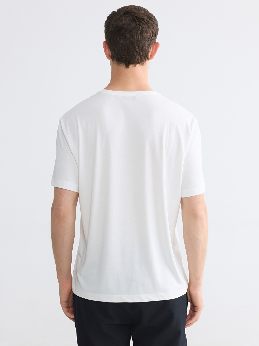 Regular Fit Modal Men's T-shirt-6