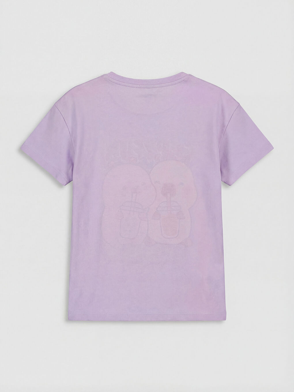 Lila Capyfun Baskılı Kız Çocuk Tişört ve Tayt-2