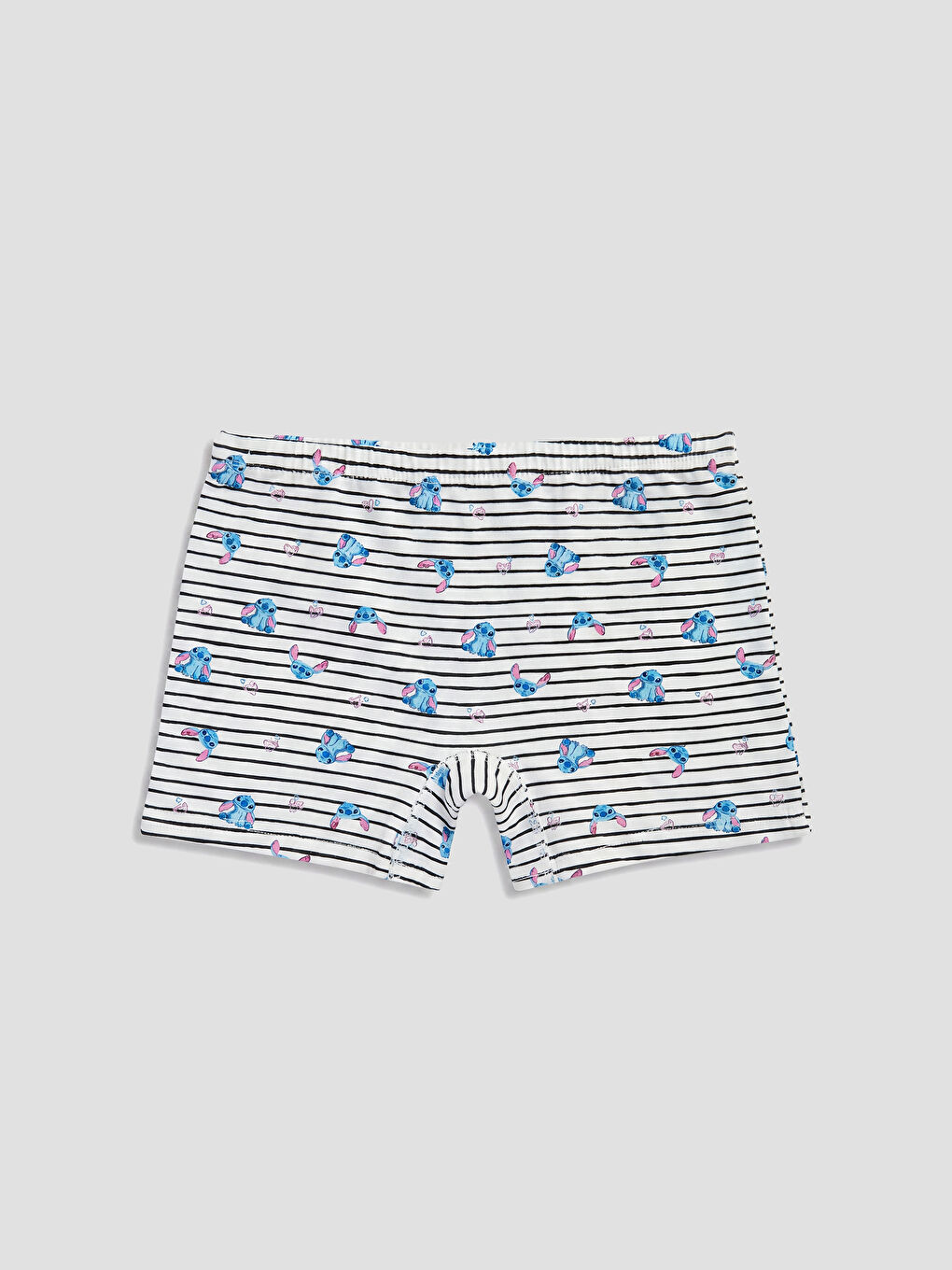 Ekru Stitch Baskılı Kız Çocuk Boxer 3'lü-2