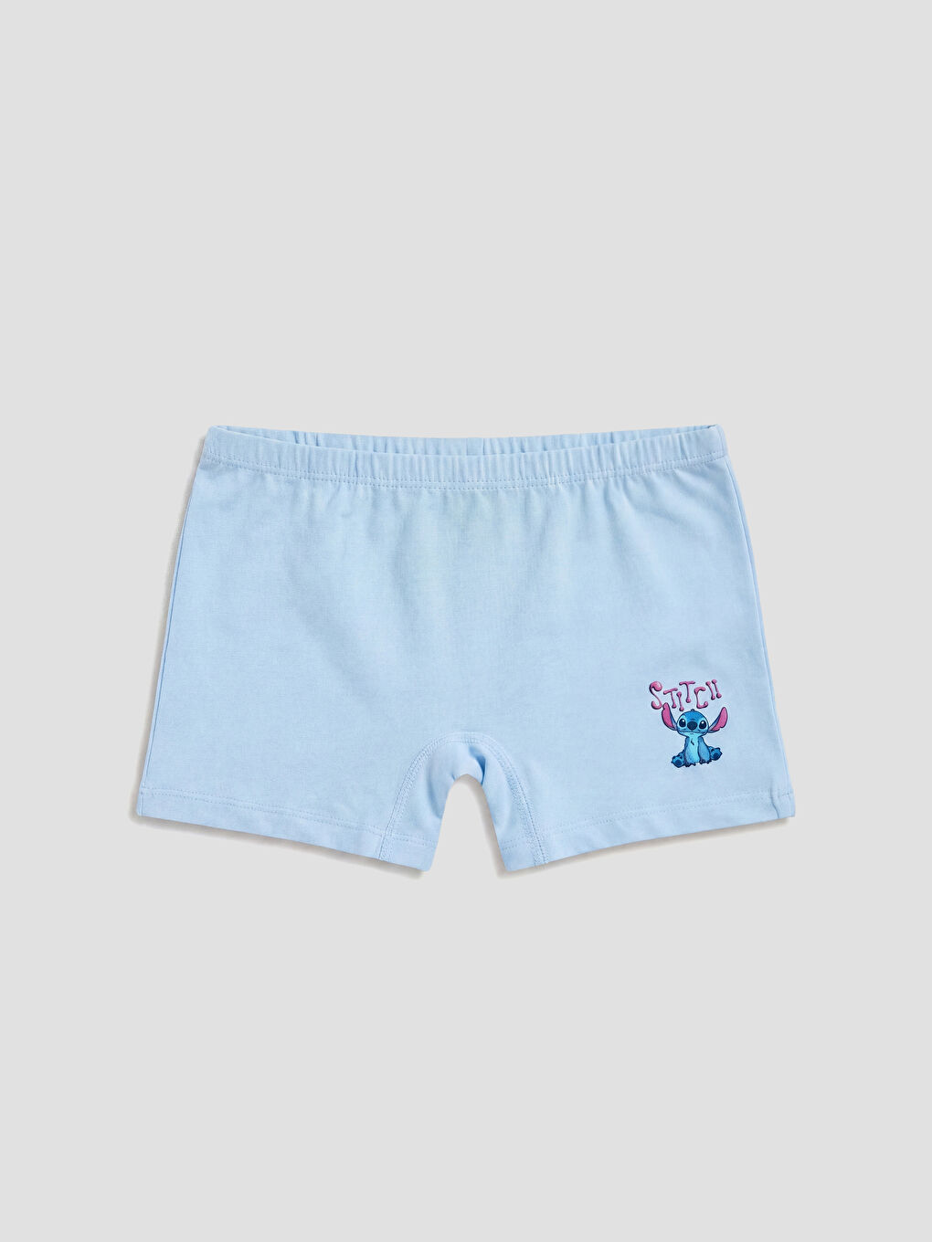 Ekru Stitch Baskılı Kız Çocuk Boxer 3'lü-3