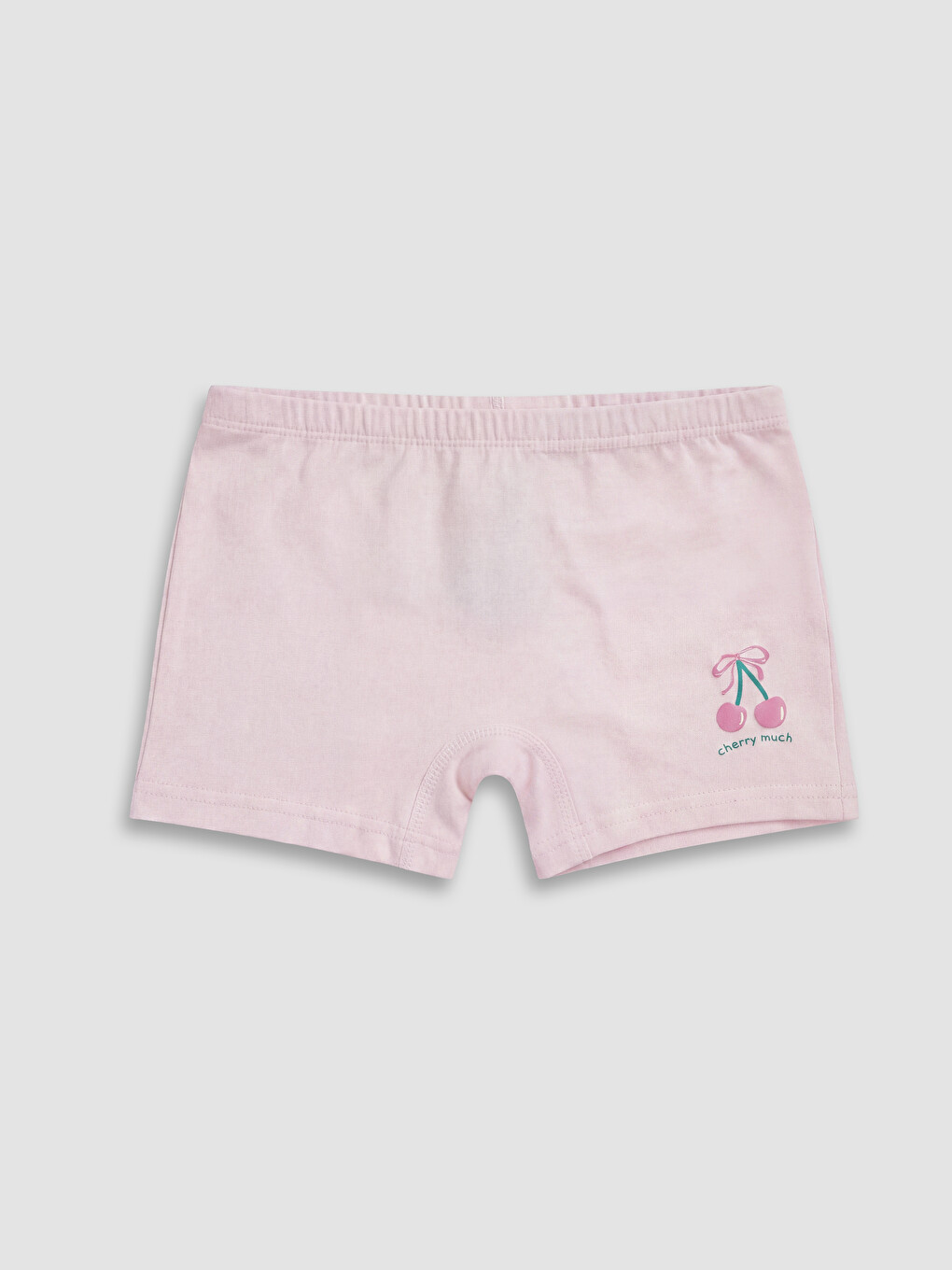 Ekru Baskılı Kız Çocuk Boxer 3'lü-4