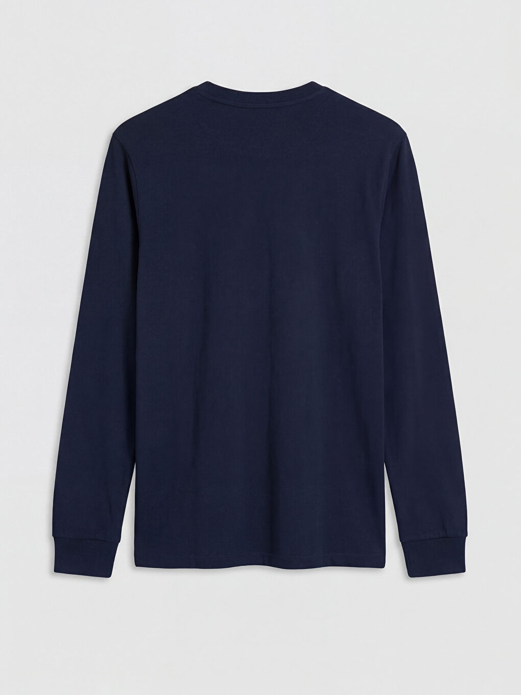 Lacivert Bisiklet Yaka  Erkek Pijama Üst-1