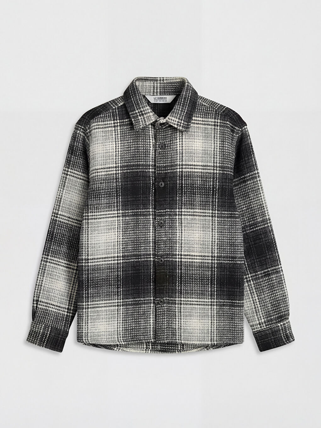 Gri Ekose Erkek Çocuk Gömlek