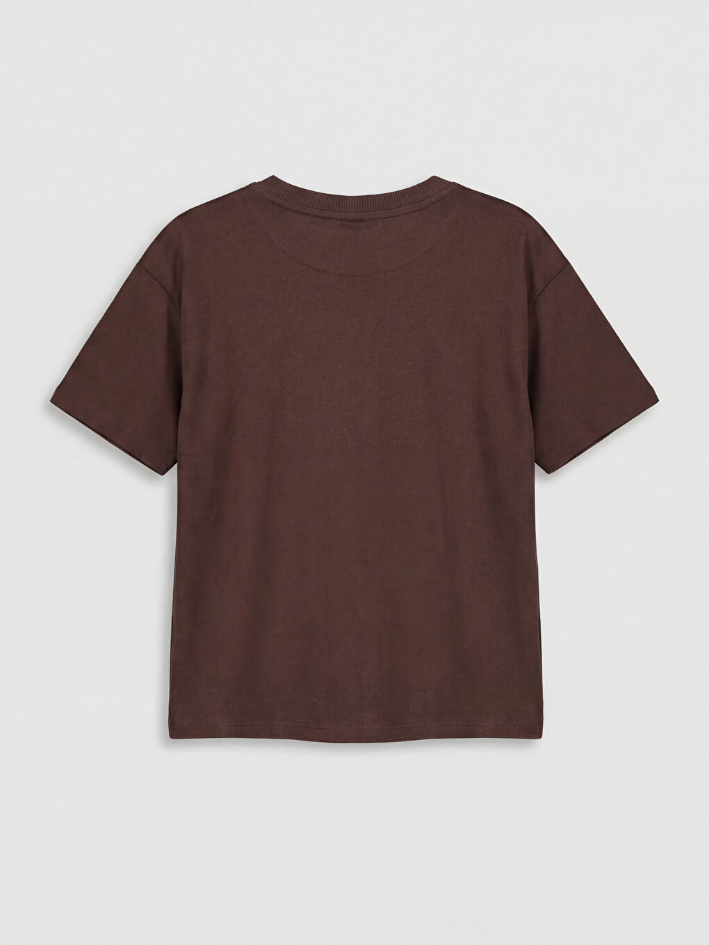 Kahverengi Bisiklet Yaka Baskılı Erkek Çocuk Tişört 2'li-2