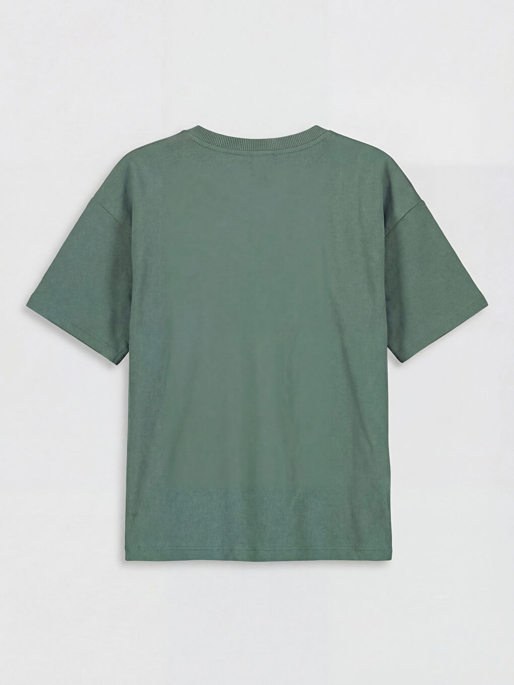 Yeşil Bisiklet Yaka Baskılı Erkek Çocuk Tişört 2'li-2