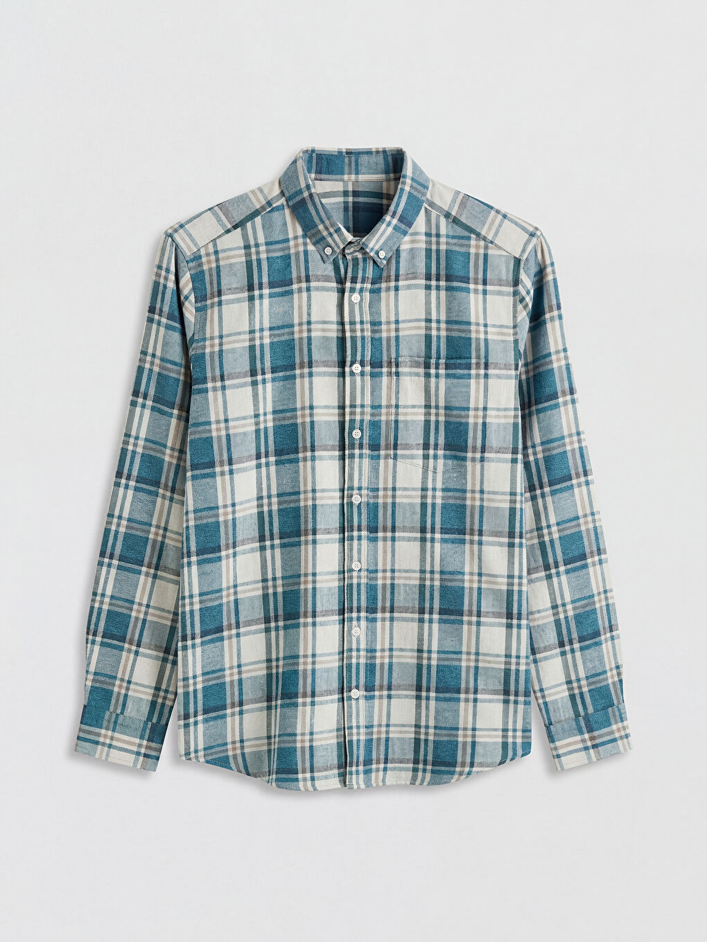 Mavi Regular Fit Kareli Erkek Gömlek