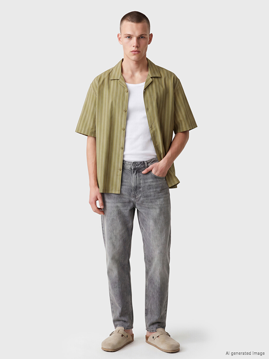Relax Fit Striped Men's Shirt-1