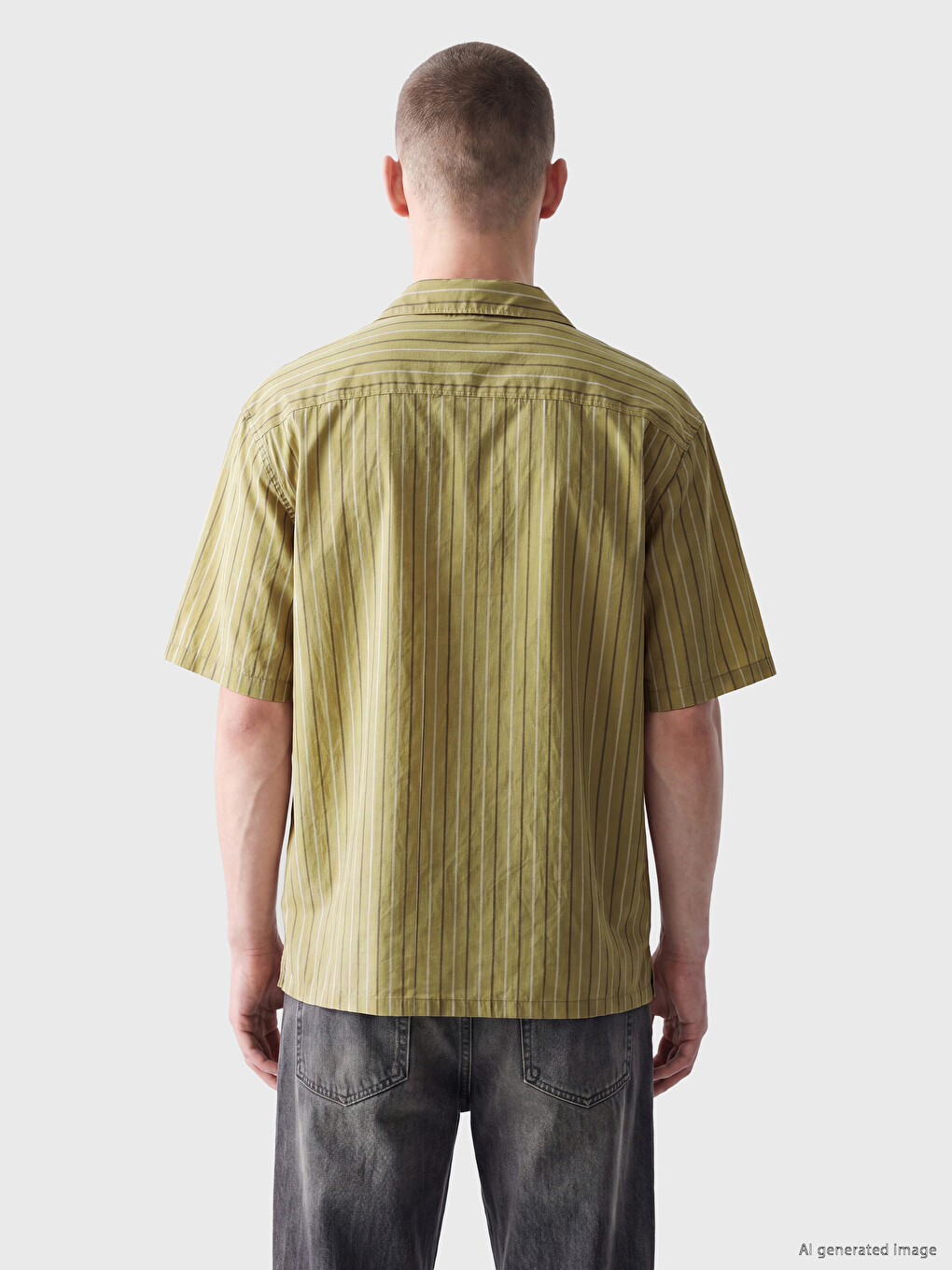 Relax Fit Striped Men's Shirt-3