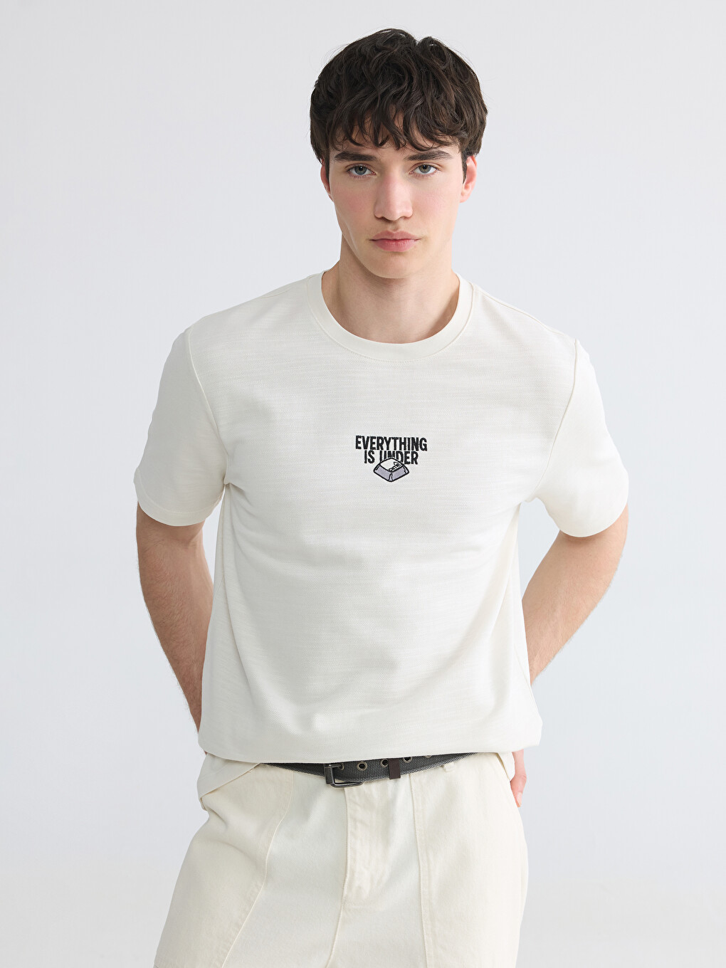 Crew Neck Printed Men's T-Shirt