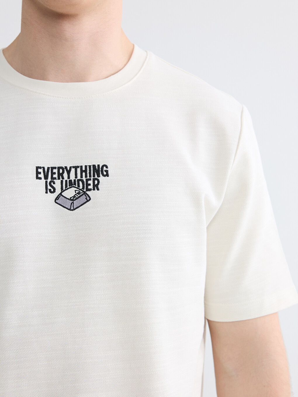Crew Neck Printed Men's T-Shirt-2
