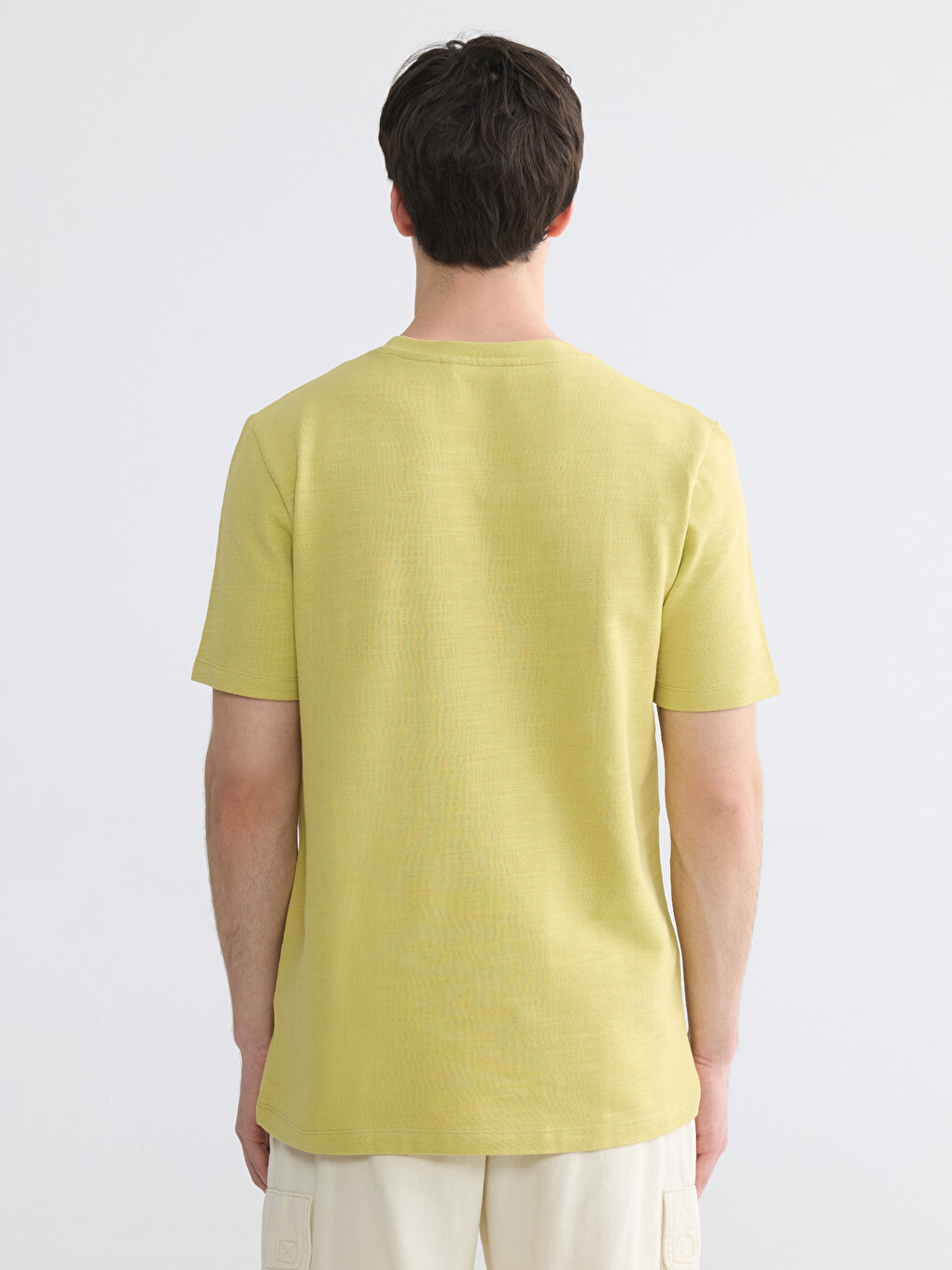 Crew Neck Embroidered Men's T-Shirt-3
