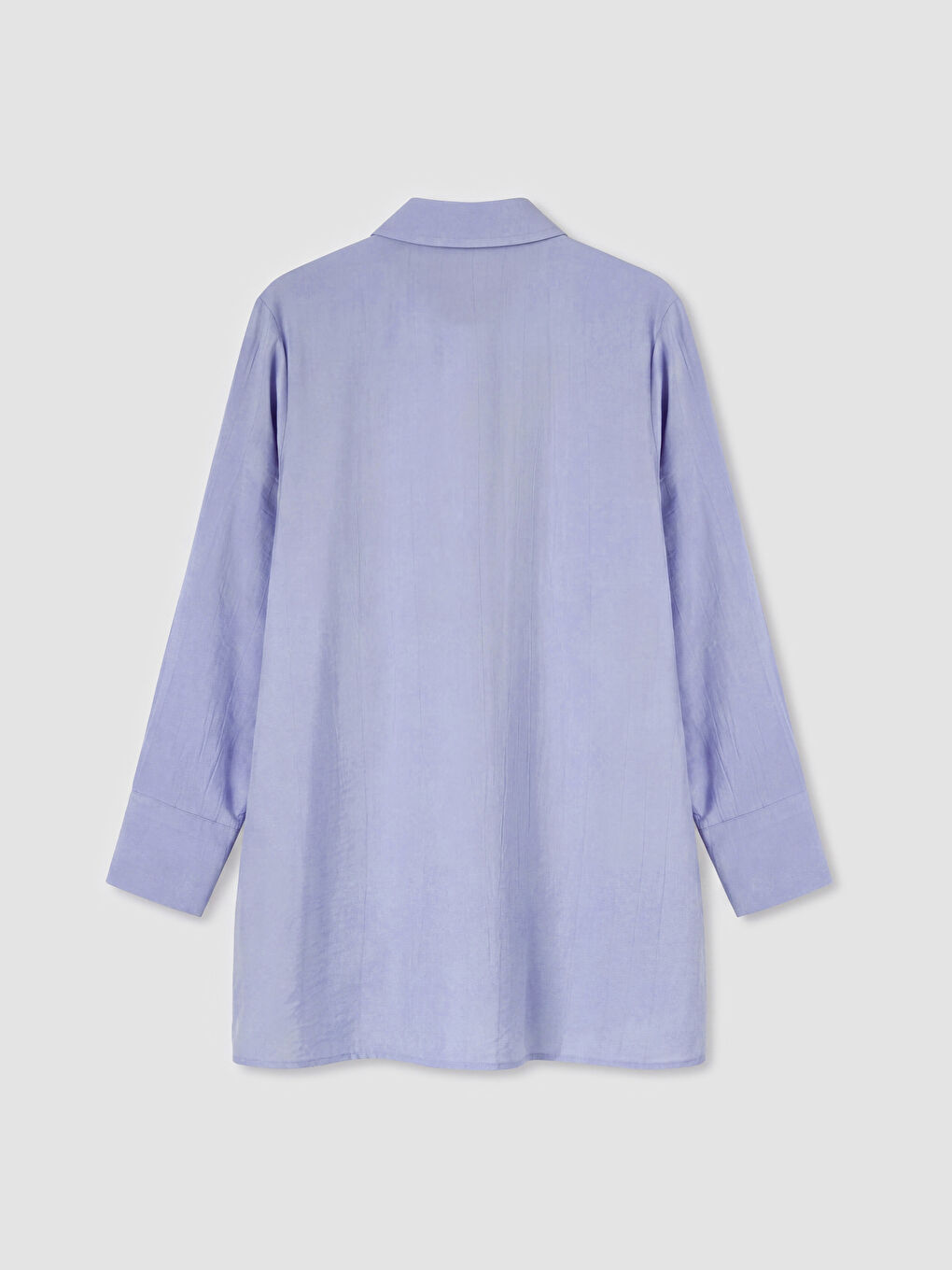 Lila Krinkle Kadın Gömlek Tunik-1