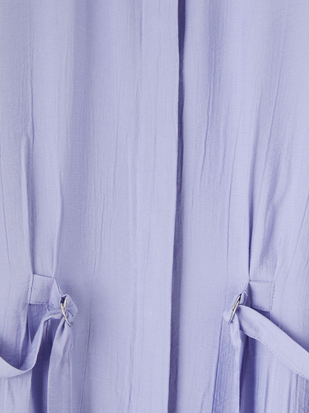 Lila Krinkle Kadın Gömlek Tunik-2