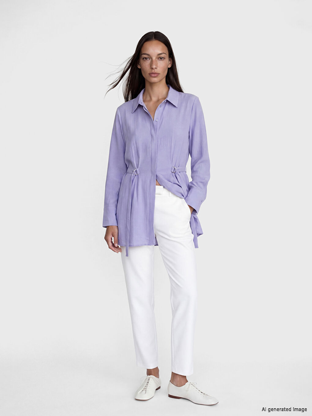 Crinkle Women's Shirt Tunic-1