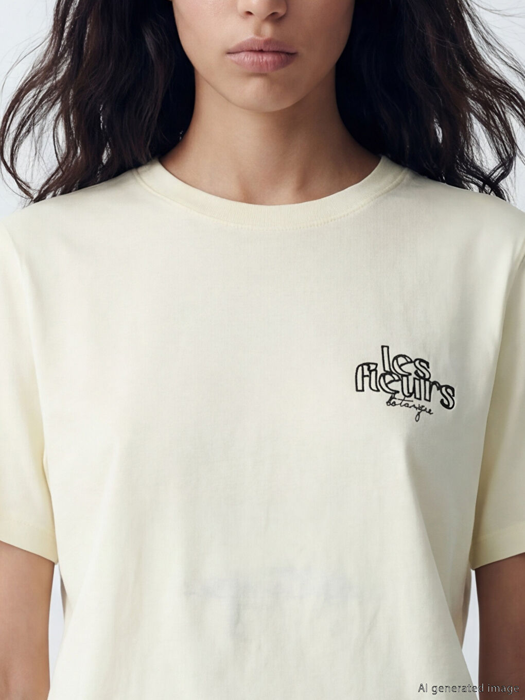 Crew Neck Printed Women's T-Shirt-2