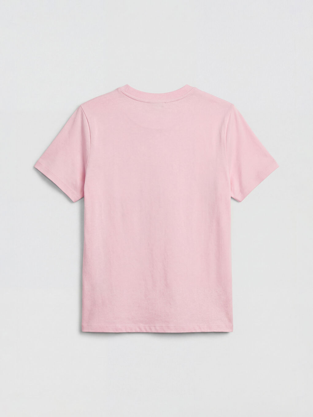 Pembe Paris Baskılı Kadın Tişört-2