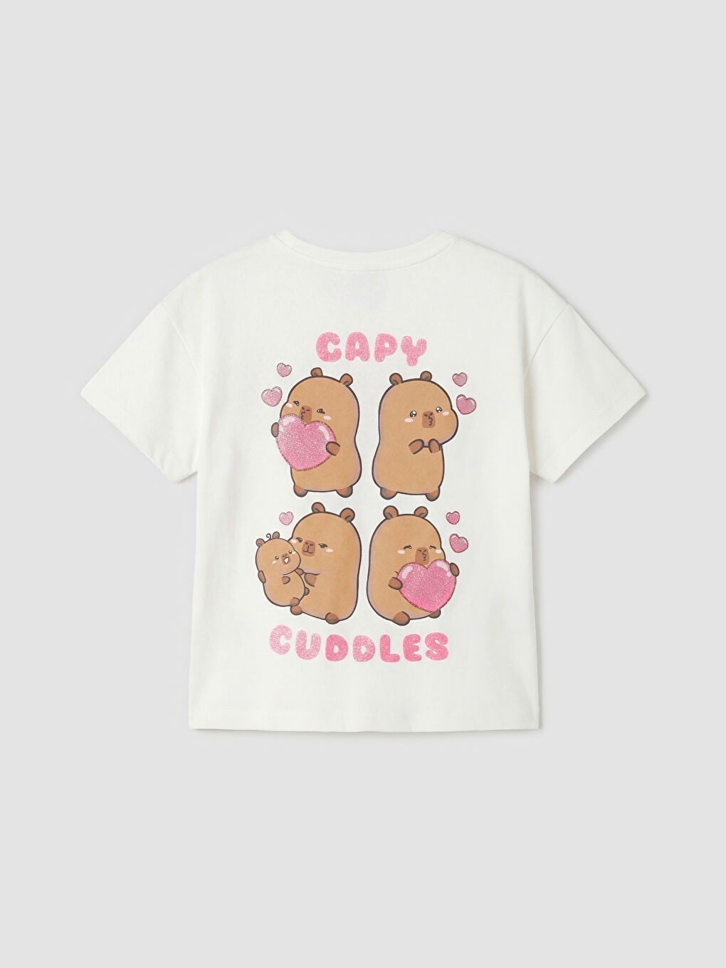 Ekru Capyfun Baskılı Kız Çocuk Takım-3