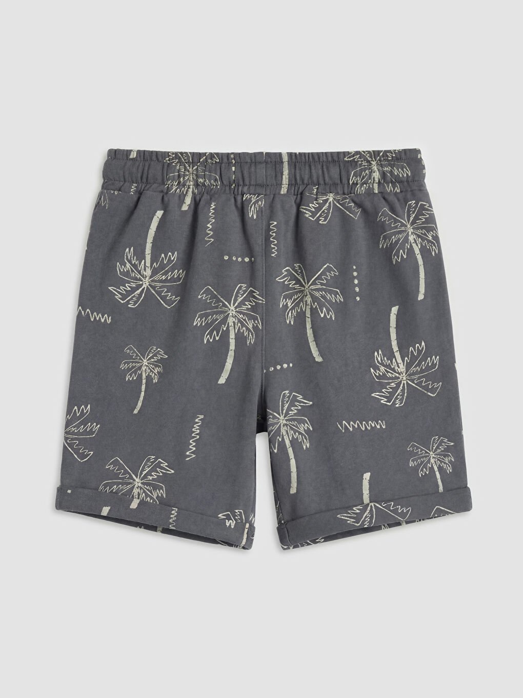 Gri Desenli Erkek Çocuk Tişört ve Şort-4