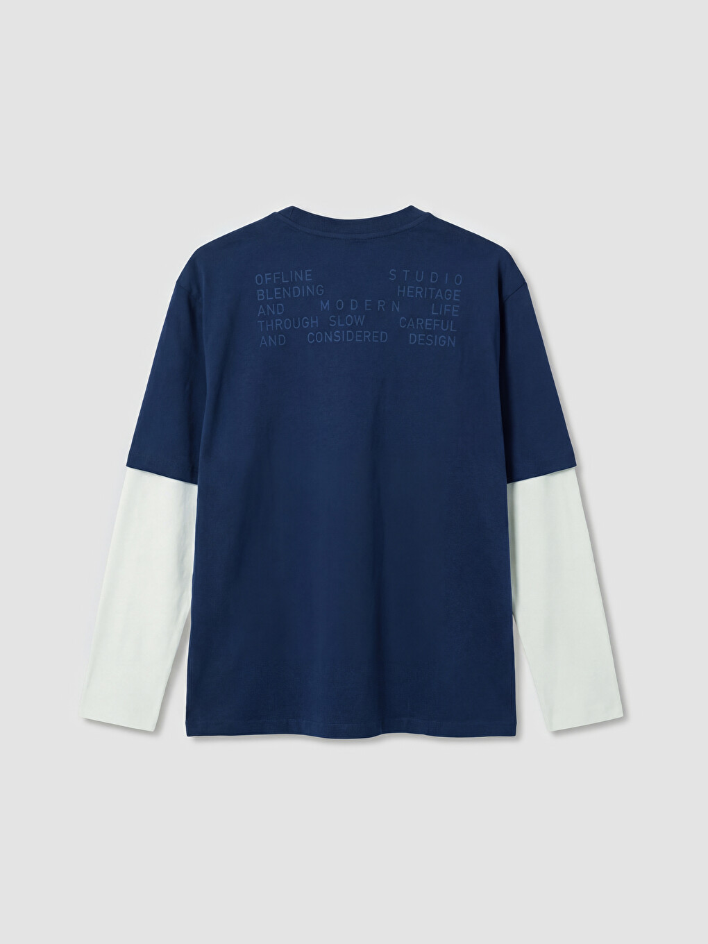 T-shirt I Stampuar Me Jakë Të Rrumbullakët Për Burra-5