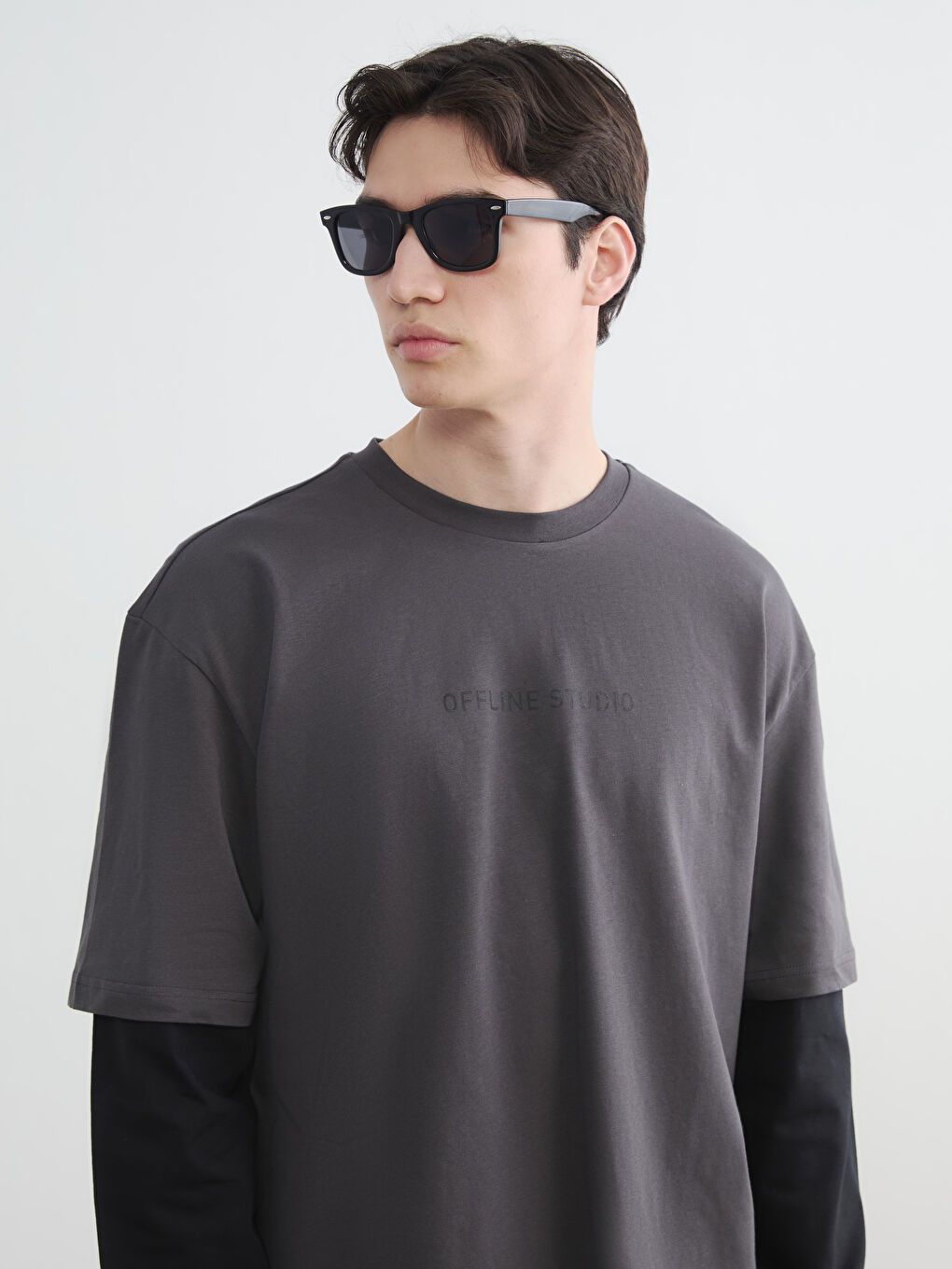 Muška majica sa okruglim izrezom i štampom