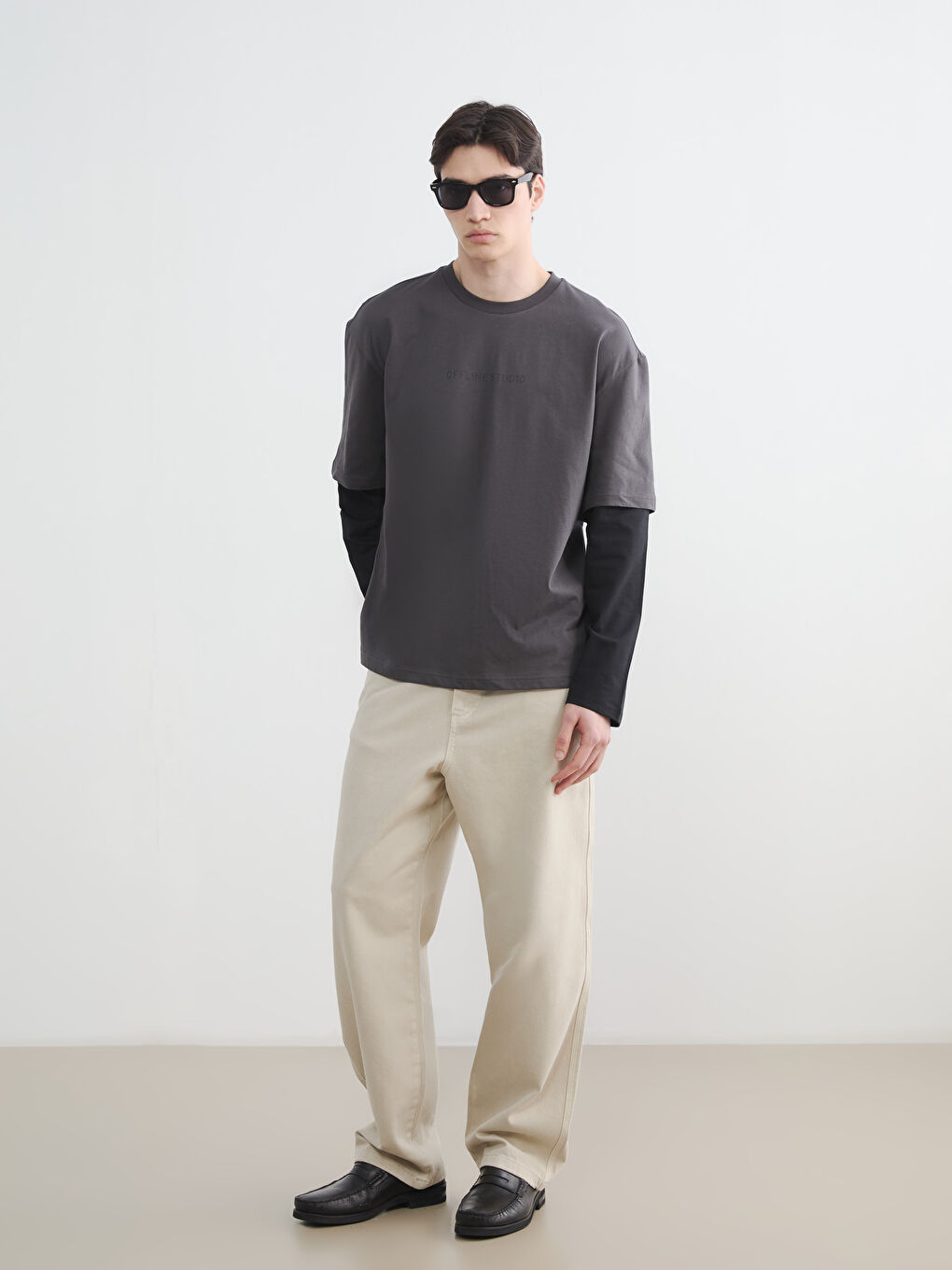 Muška majica sa okruglim izrezom i štampom-1