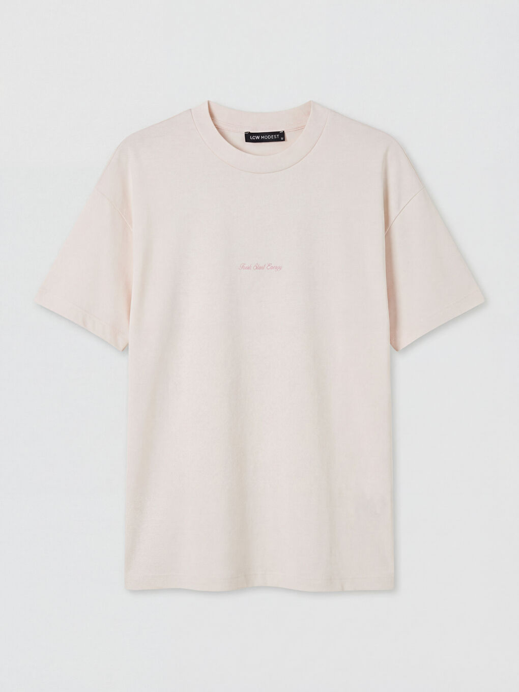 Pembe Baskılı Soft Touch Kadın Tişört