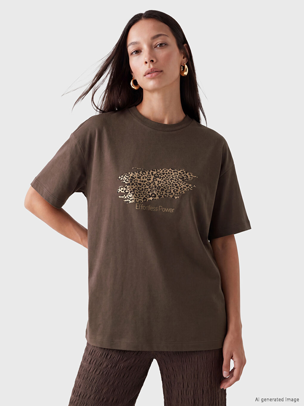 Crew Neck Printed Women's T-Shirt