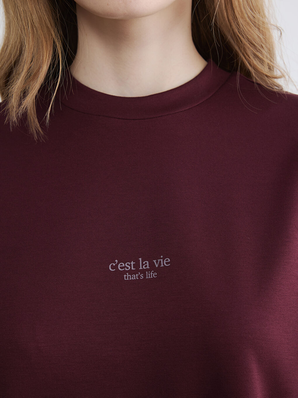 Crew Neck Printed Women's T-Shirt-2