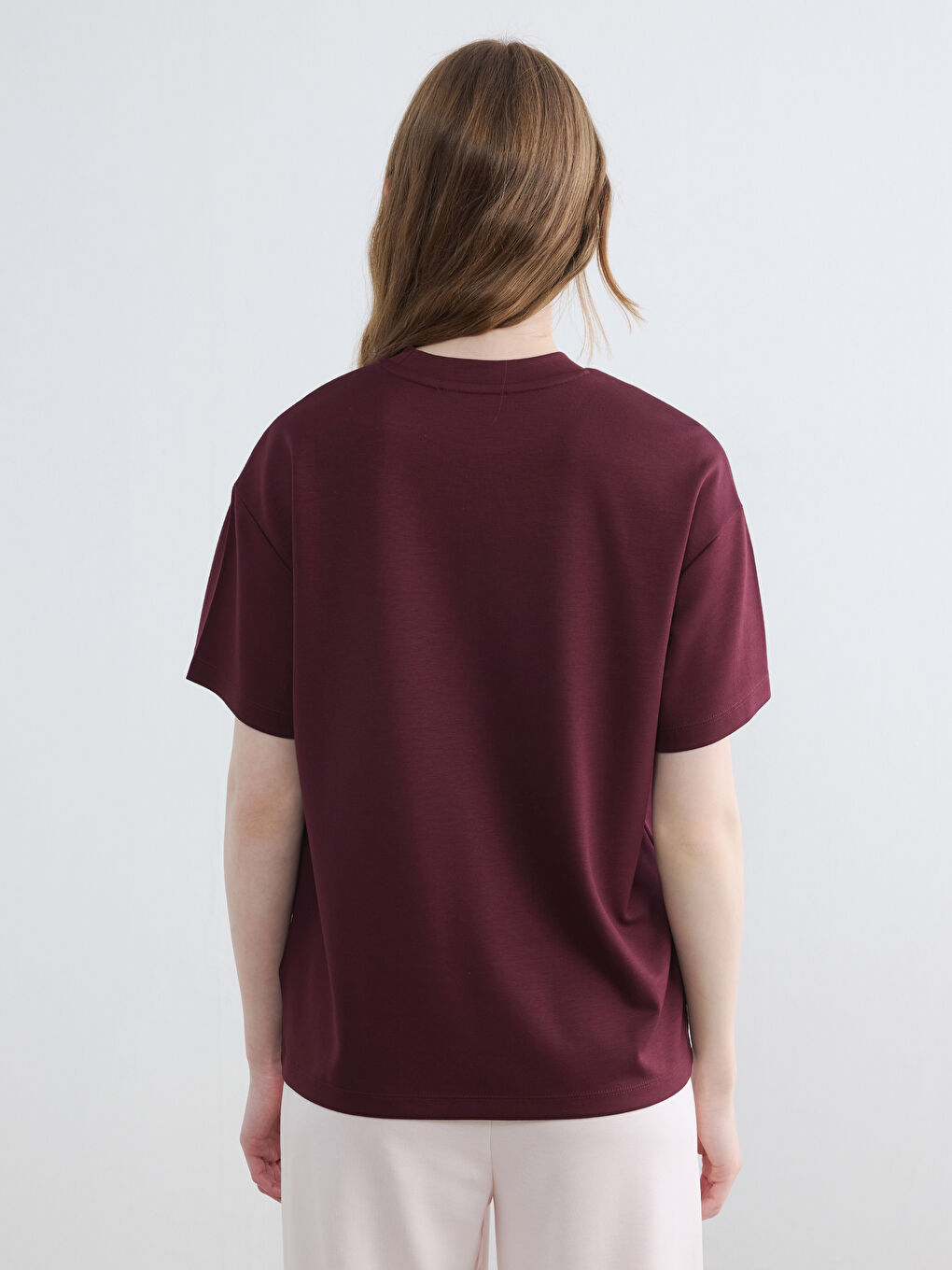 Crew Neck Printed Women's T-Shirt-3