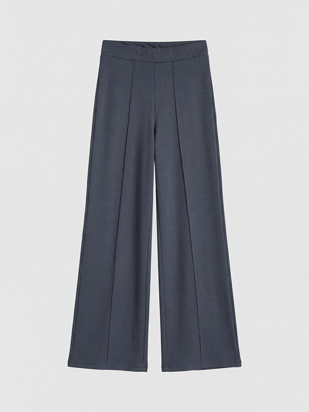 Antrasit Beli Lastikli Soft Touch Kadın Eşofman Altı