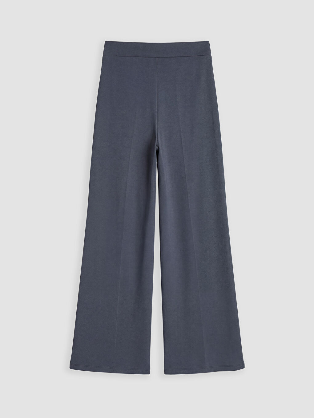 Antrasit Beli Lastikli Soft Touch Kadın Eşofman Altı-1