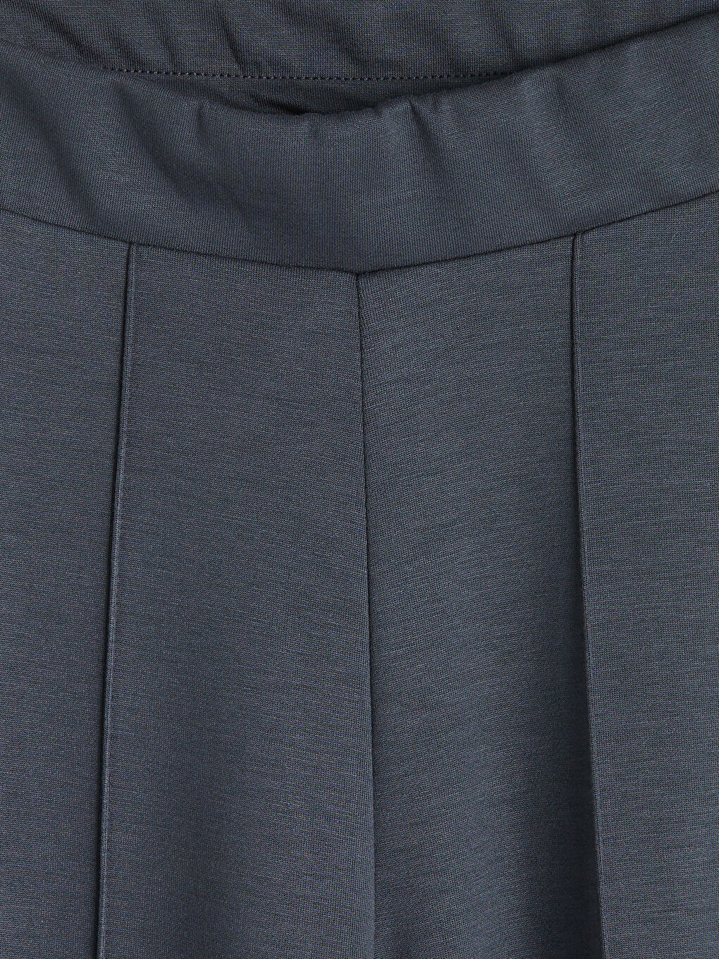 Antrasit Beli Lastikli Soft Touch Kadın Eşofman Altı-2