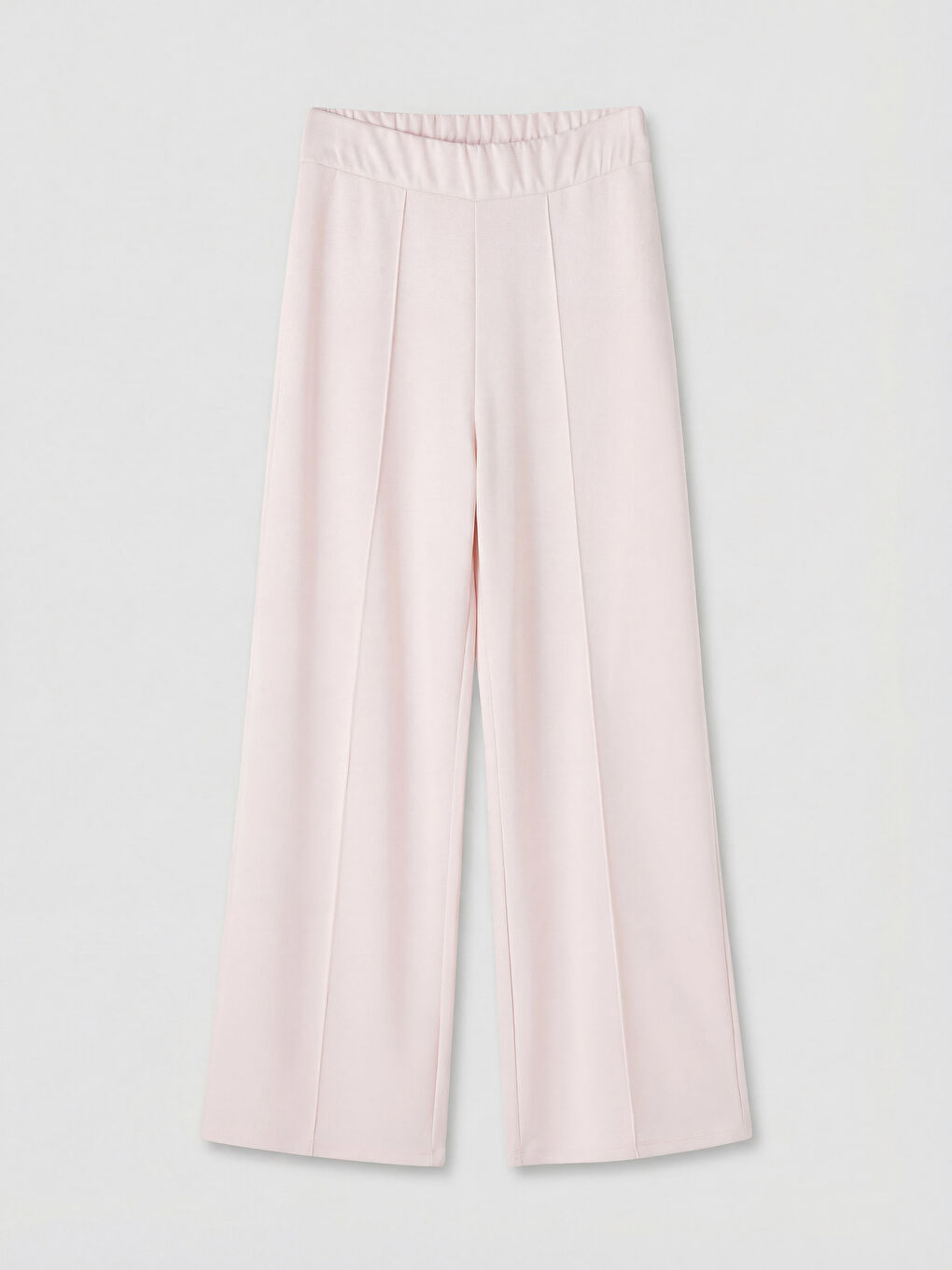 Pembe Beli Lastikli Soft Touch Kadın Eşofman Altı