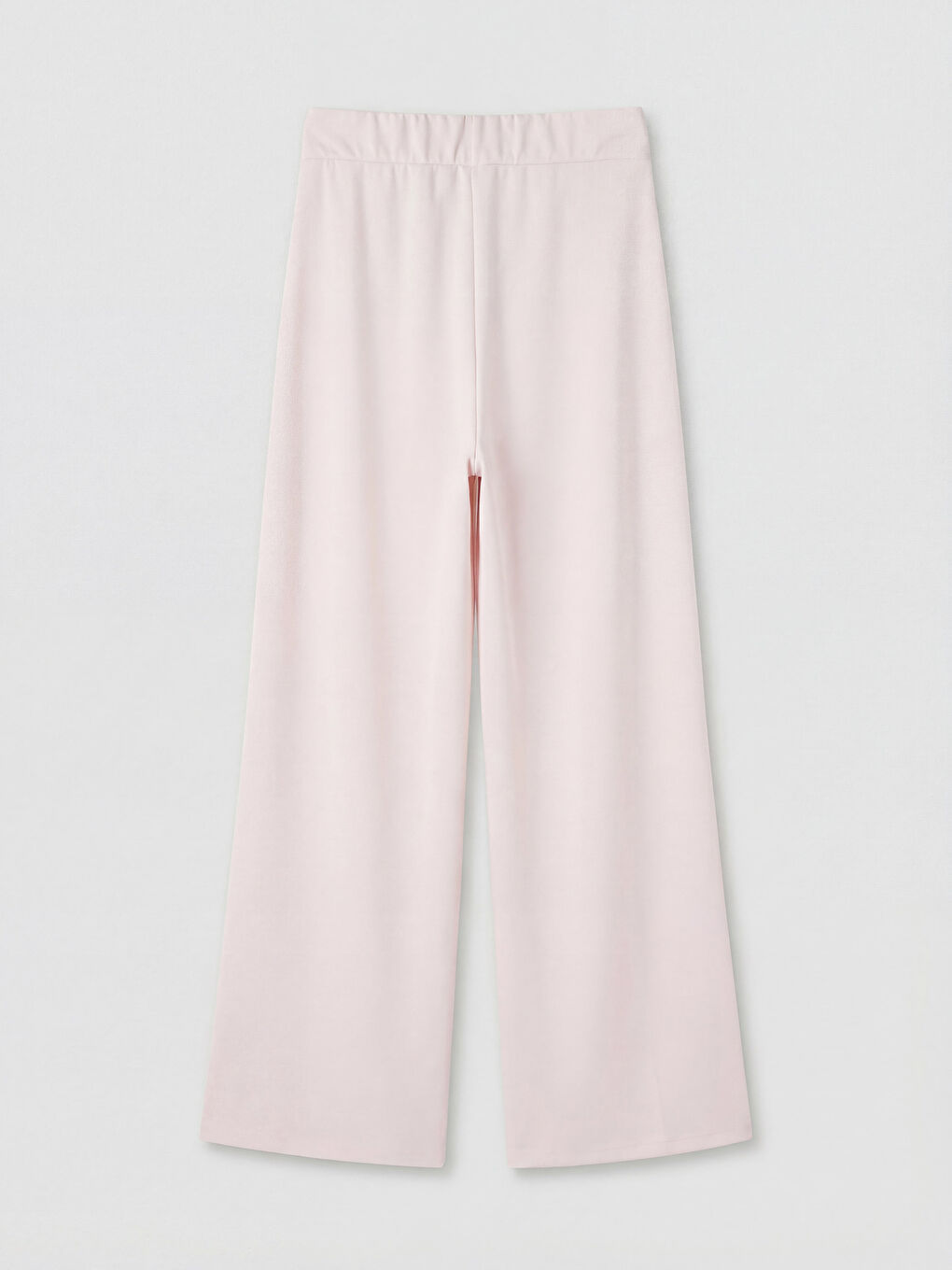 Pembe Beli Lastikli Soft Touch Kadın Eşofman Altı-1