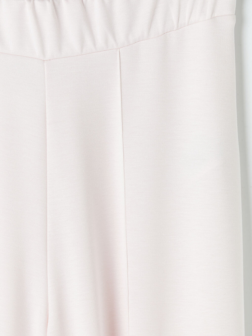 Pembe Beli Lastikli Soft Touch Kadın Eşofman Altı-2