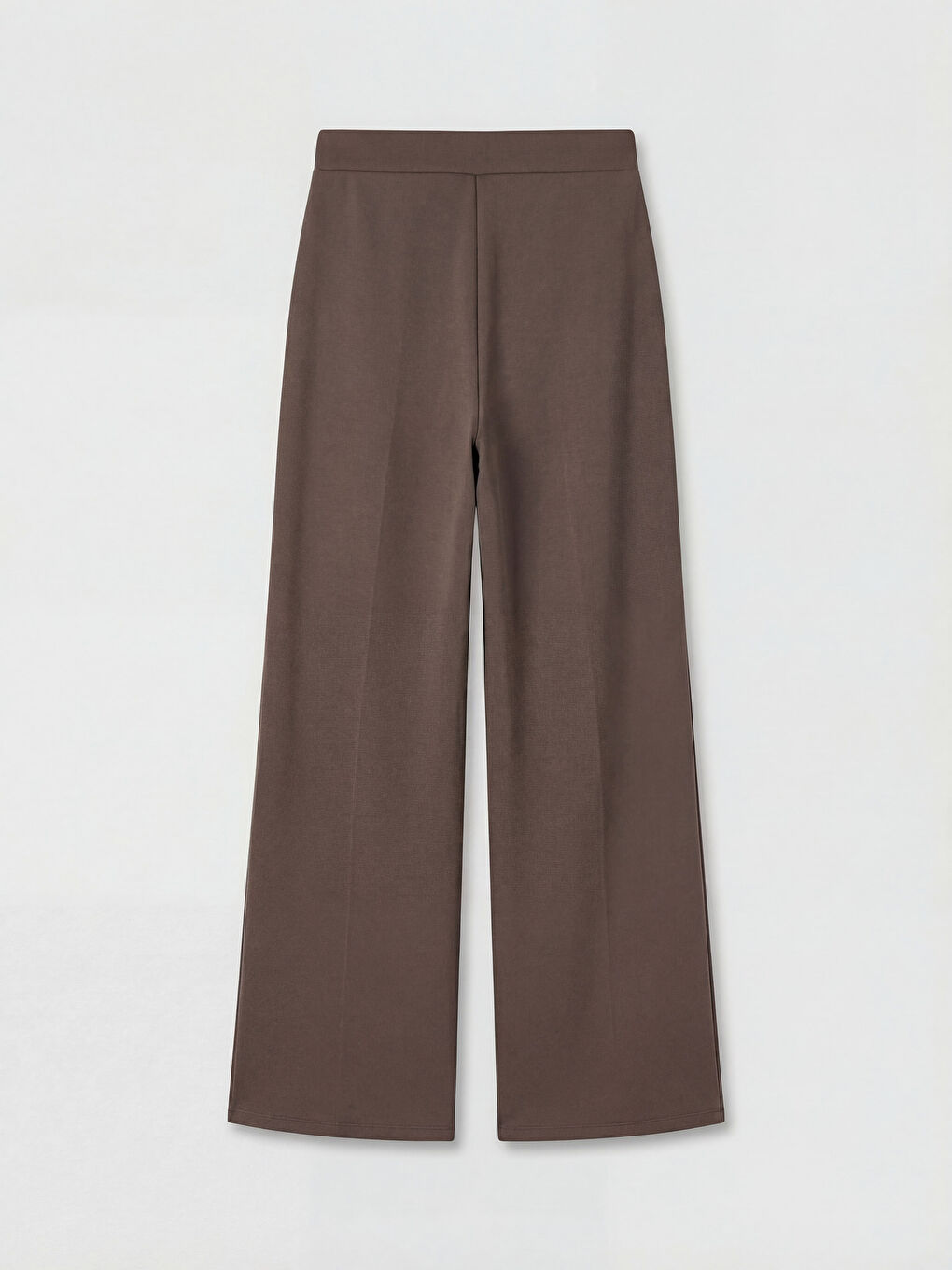 Kahverengi Beli Lastikli Soft Touch Kadın Eşofman Altı-1