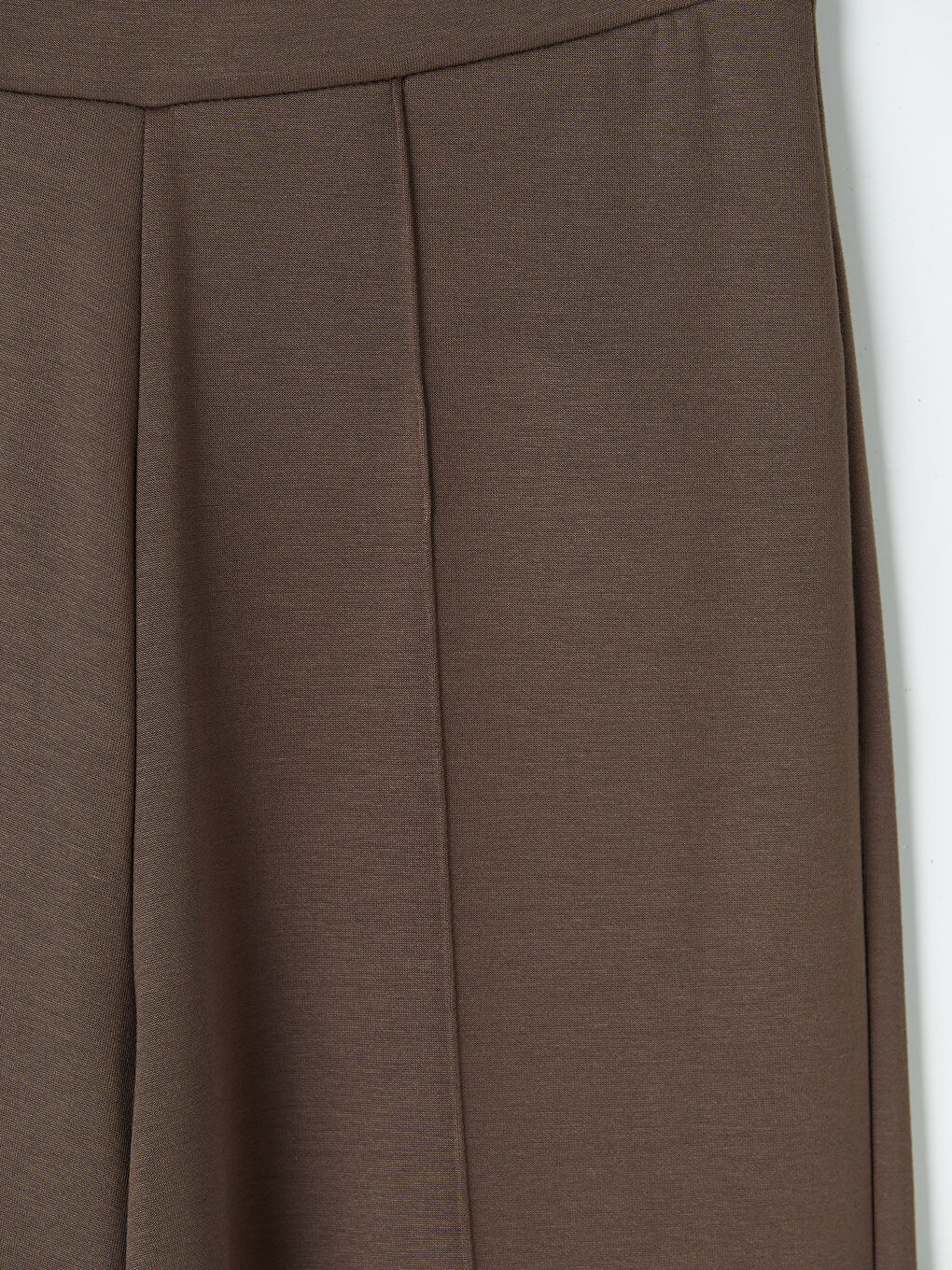 Kahverengi Beli Lastikli Soft Touch Kadın Eşofman Altı-2