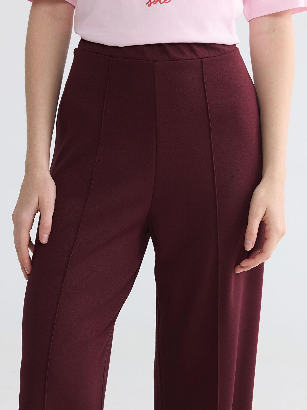 Elastic Waist Soft Touch Women's Sweatpants-2