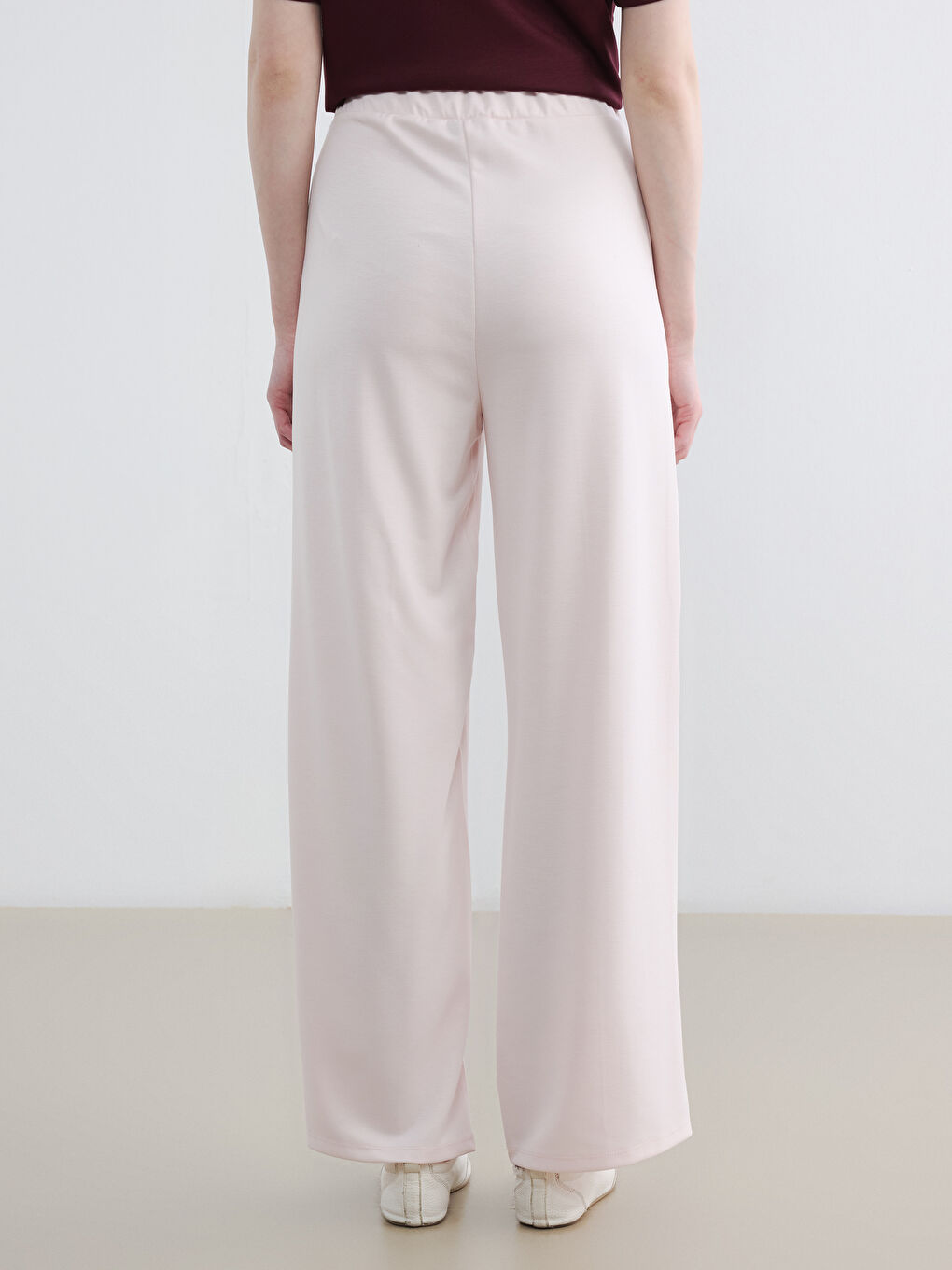 Παντελόνι φόρμας με ελαστική μέση και απαλή υφή για γυναίκες-3