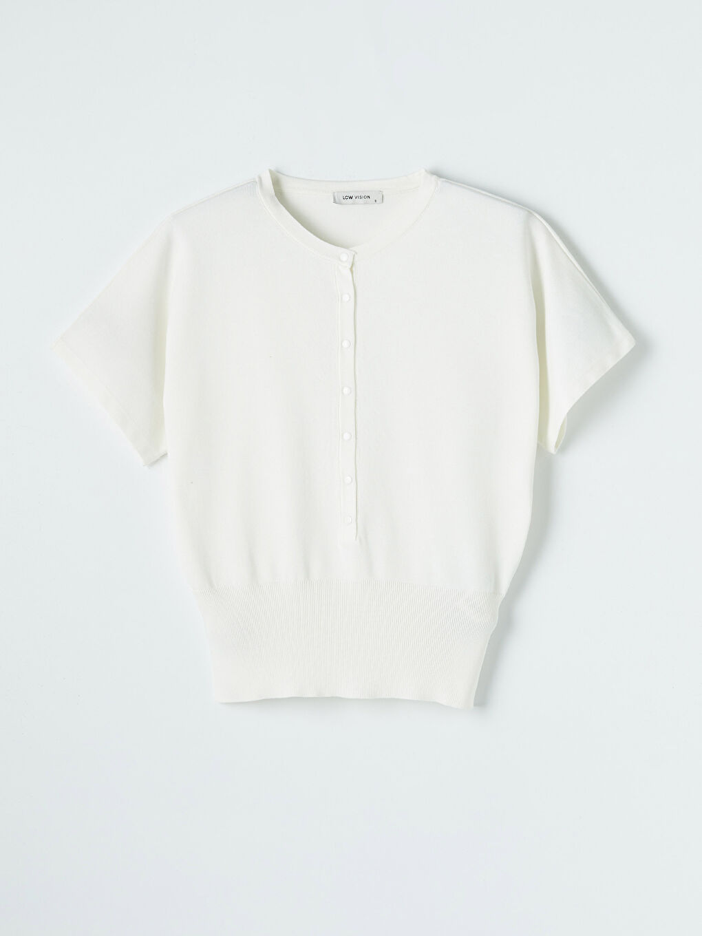 Ekru Bisiklet Yaka Kadın Triko Kazak