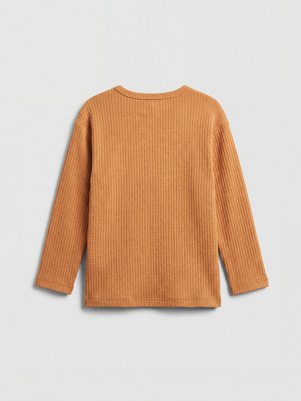 Kahverengi Bisiklet Yaka Fitilli Erkek Bebek Tişört-1