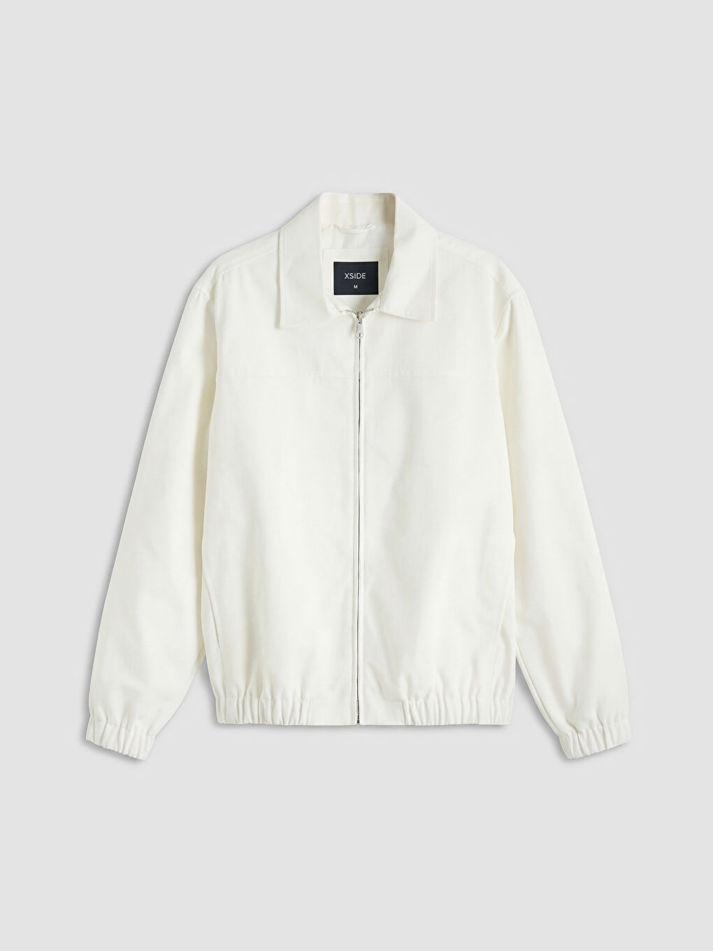 Ekru Rahat Kalıp Gömlek Yaka Erkek Mont-3