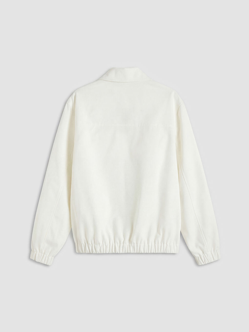 Ekru Rahat Kalıp Gömlek Yaka Erkek Mont-4