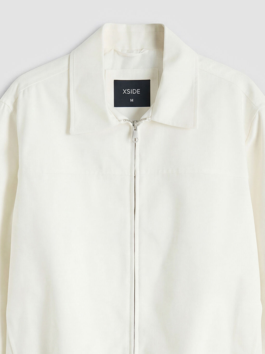 Ekru Rahat Kalıp Gömlek Yaka Erkek Mont-5