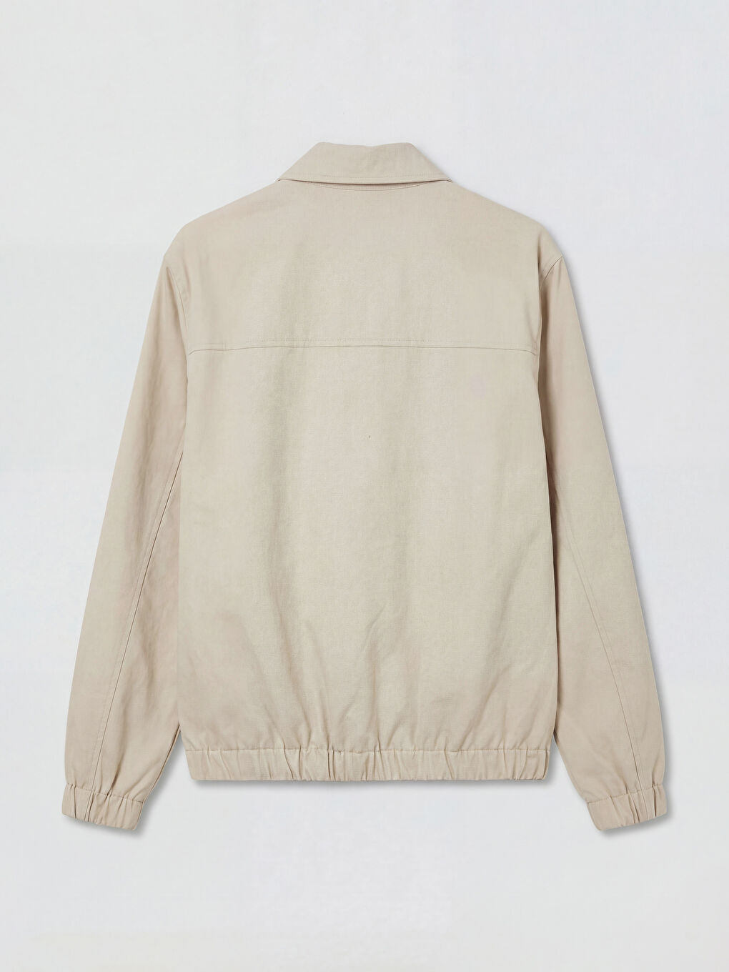 Bej Rahat Kalıp Gömlek Yaka Erkek Mont-1