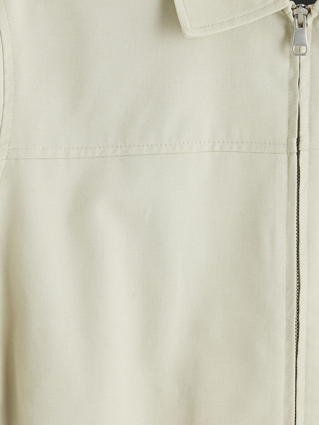 Bej Rahat Kalıp Gömlek Yaka Erkek Mont-2