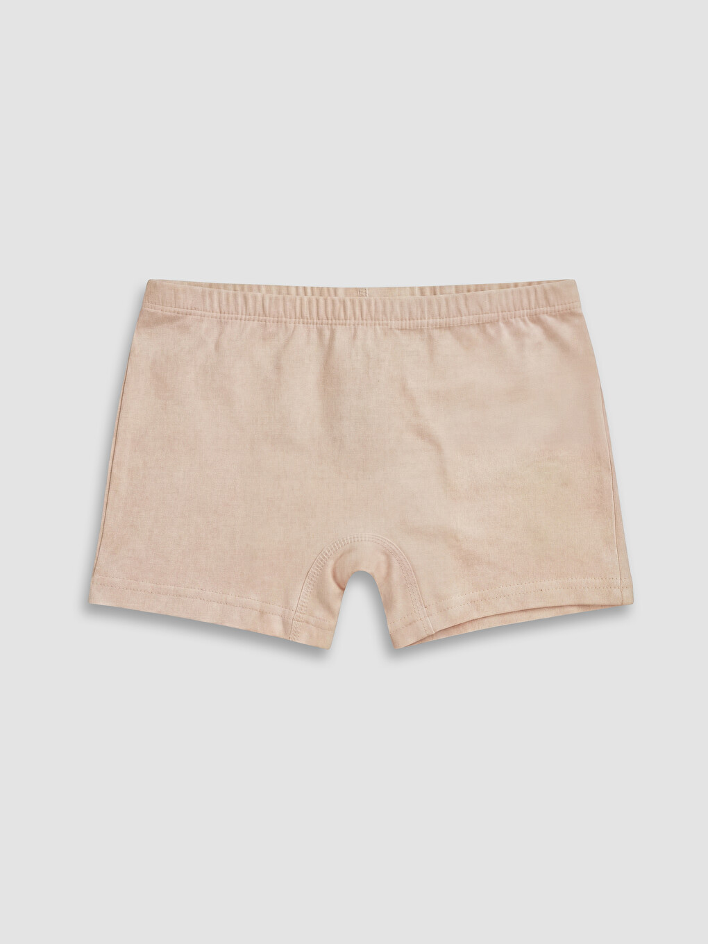 Bej Baskılı Kız Çocuk Boxer 3'lü-4