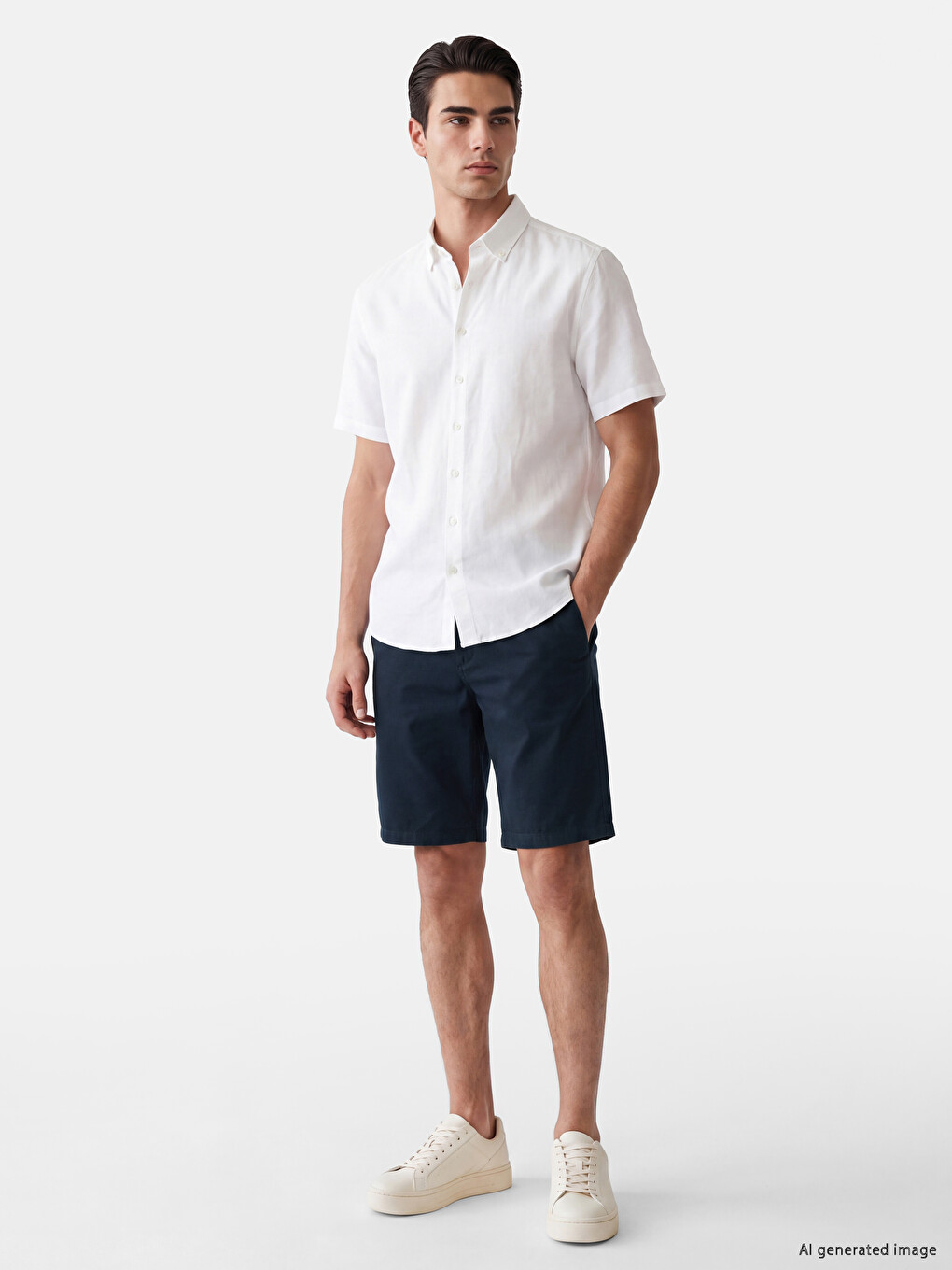 Regular Fit Gabardine Men's Shorts